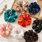 Silk Scrunchies pack of 5